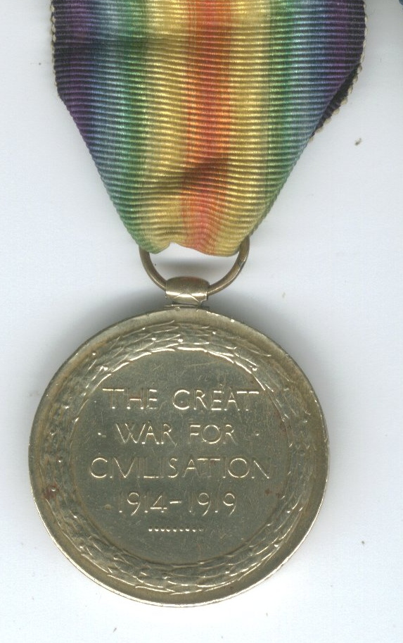 1914-19 Vctroy Medal Reverse